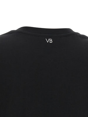 Victoria Beckham Schwarzes Baumwoll-T-Shirt