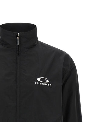 Balenciaga Schwarzer Bomber aus Baumwolle