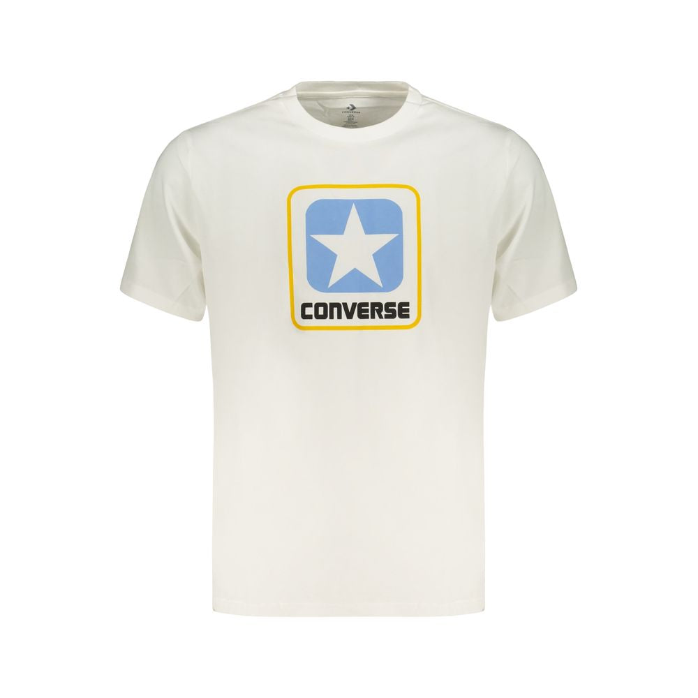 Converse Weißes Herren-T-Shirt aus Baumwolle