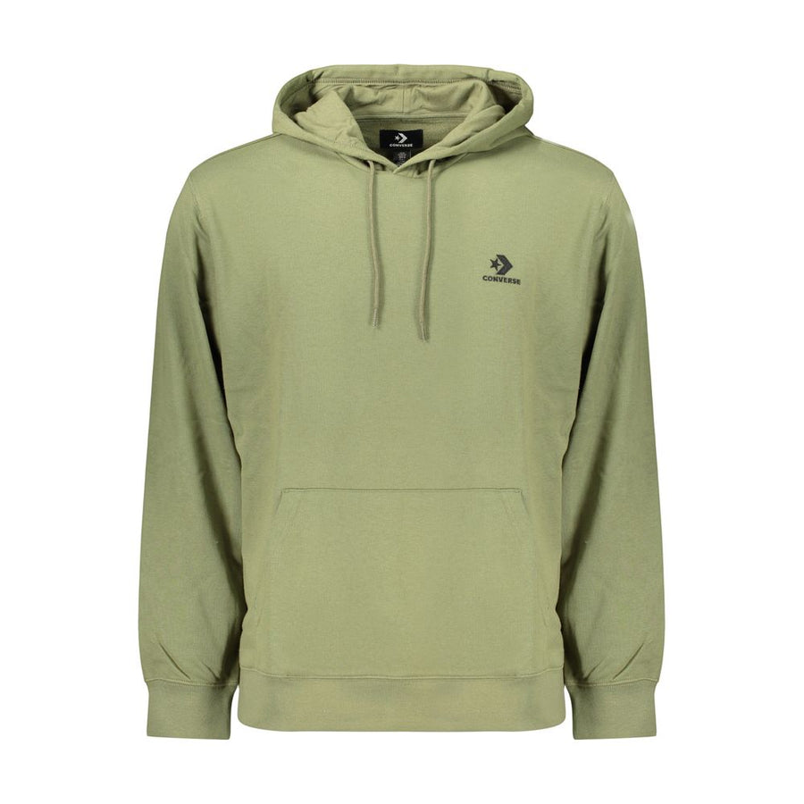 Converse Grüner Herren-Kapuzenpullover aus Baumwolle