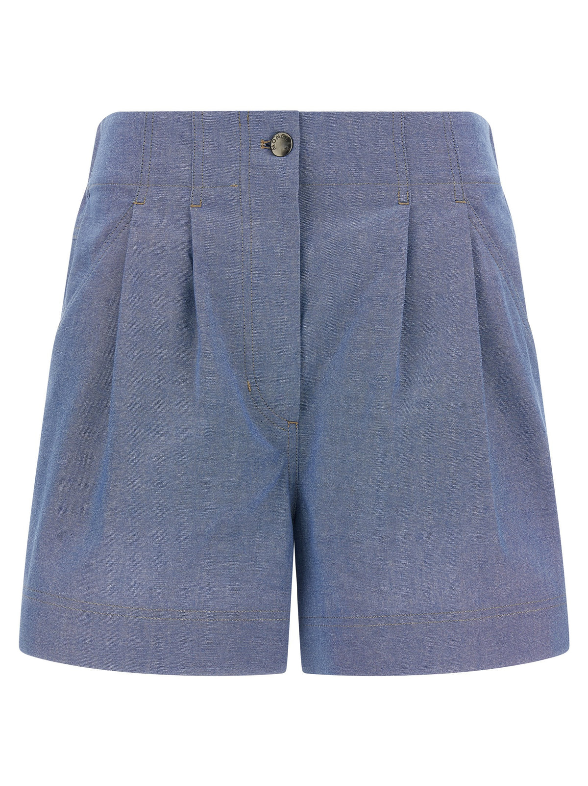 Moncler Grenoble Blaue Baumwoll-Bermudashorts