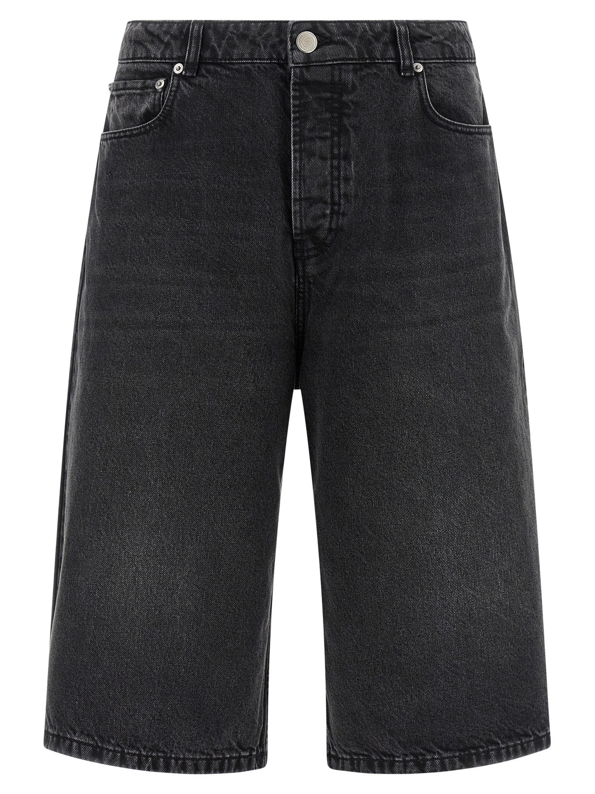Ami Paris Schwarze Baumwoll-Bermudashorts