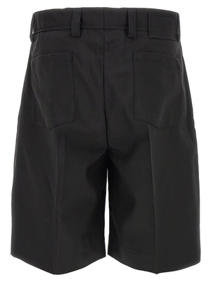 MFPEN Schwarze Woll-Bermudashorts