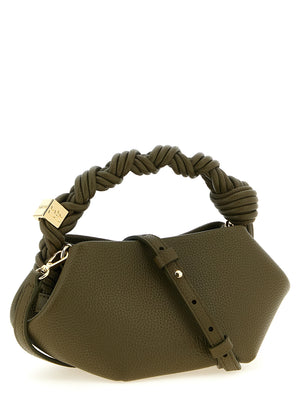 Ganni Zweifarbige Handtasche aus Polyester