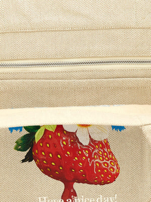 Ganni Beige Shopper aus recycelter Baumwolle
