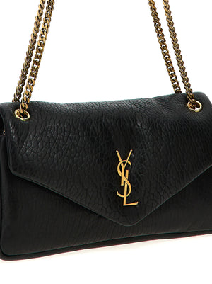 Saint Laurent Schwarze Leder Umhängetasche
