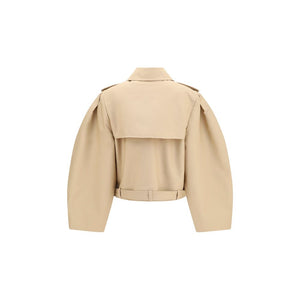 Ganni Beige Baumwolljacke