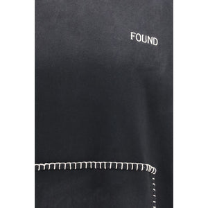 FOUND Schwarzer Baumwoll-Sweatshirt