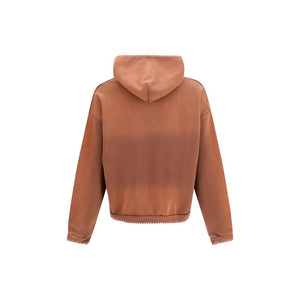 FOUND Brauner Baumwoll-Sweatshirt