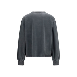 Ganni Grauer Baumwoll-Sportswear
