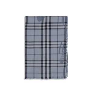 Burberry Blauer Wollschal Aries Foulard