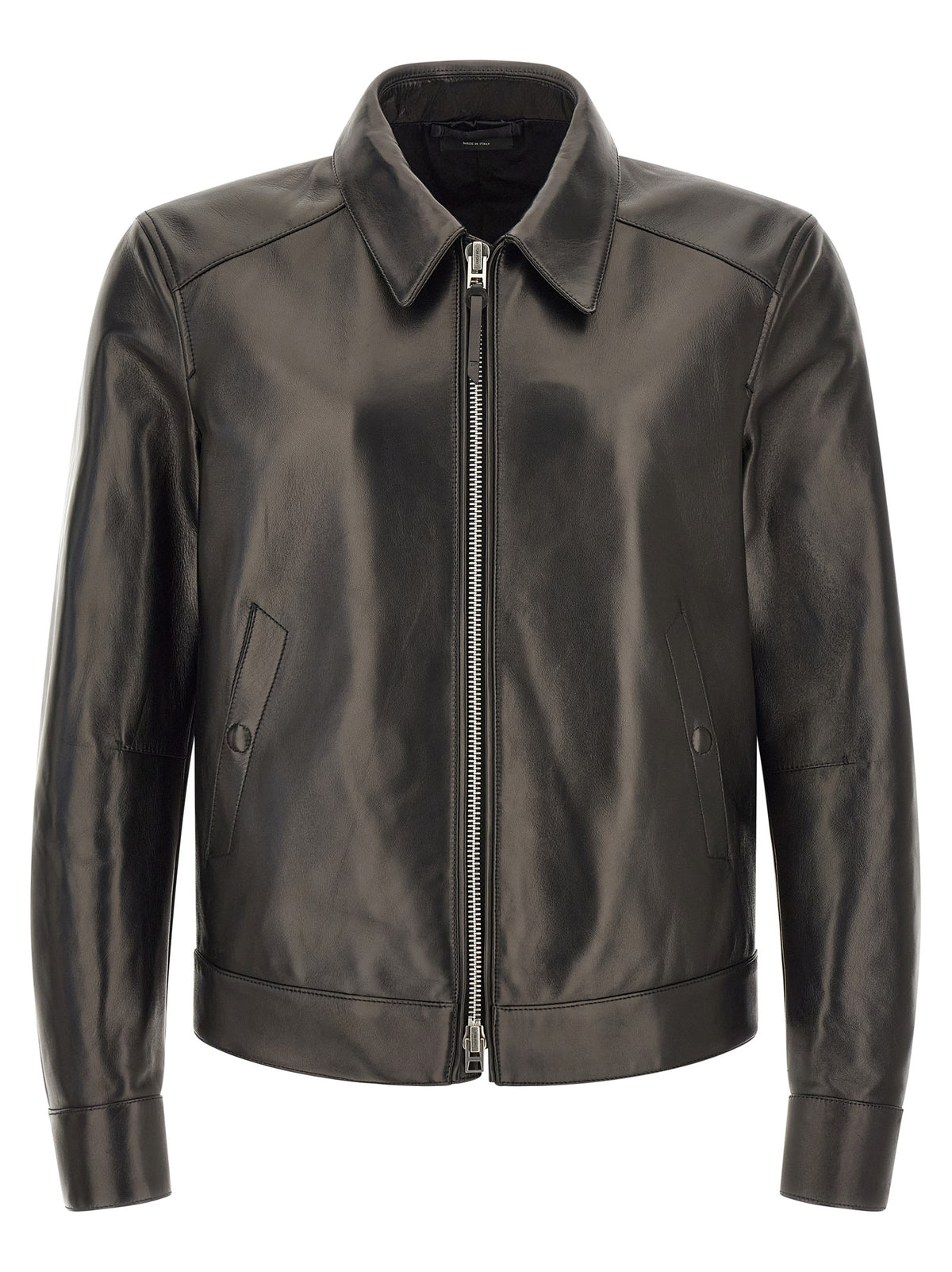 Tom Ford Schwarze Lammlederjacke