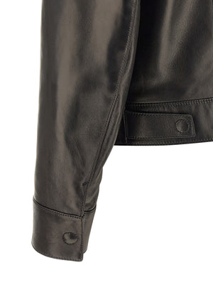 Tom Ford Schwarze Lammlederjacke