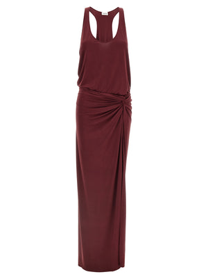 The Andamane Langes Kleid in Bordeaux aus Polyester