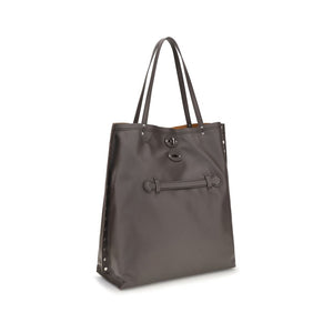 Zanellato Graue Bos Taurus Kalbsleder Schultertasche