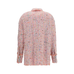 Balmain Mehrfarbiges Hemd aus Polyamid mit Muster