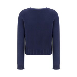 Lisa Yang Blauer Kaschmirpullover