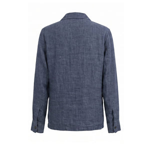 Malo Blaue Leinenjacke für Herren