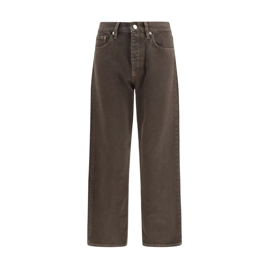 Sunflower Braune Baumwolljeans im Relaxed Fit