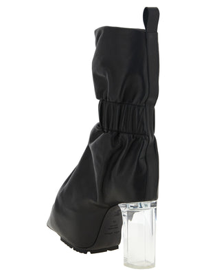 Rick Owens Schwarze Stiefeletten aus Kalbsleder
