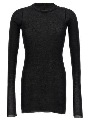Rick Owens Schwarzes T-Shirt aus Viskose
