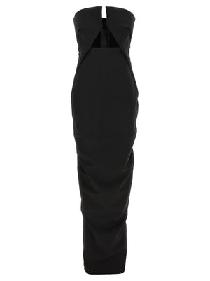 Rick Owens Langes Wollkleid in Schwarz