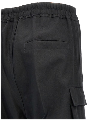 Rick Owens Schwarze Woll-Cargo-Hose