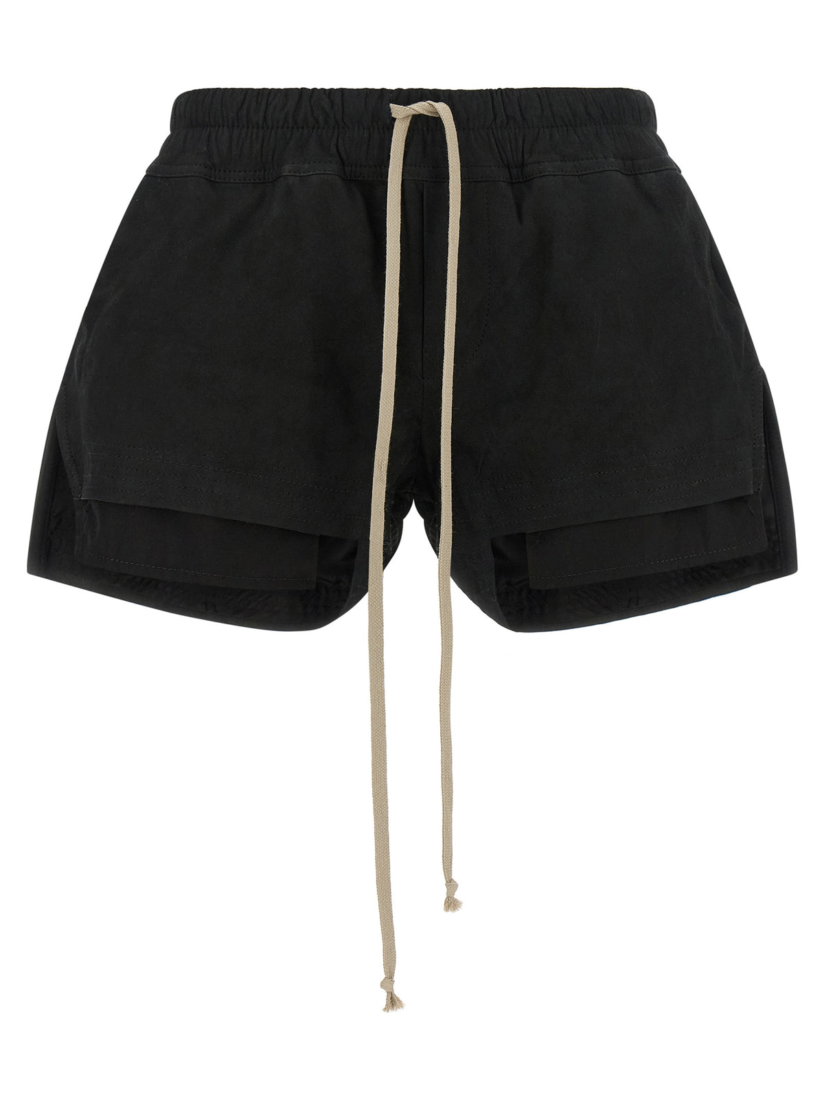 Rick Owens Schwarze Bermuda-Shorts aus Lammleder