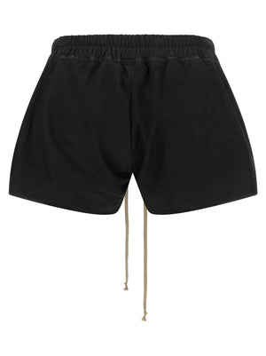 Rick Owens Schwarze Bermuda-Shorts aus Lammleder