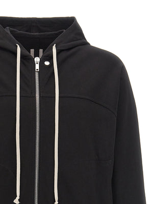 Rick Owens Schwarzer Baumwoll-Hoodie