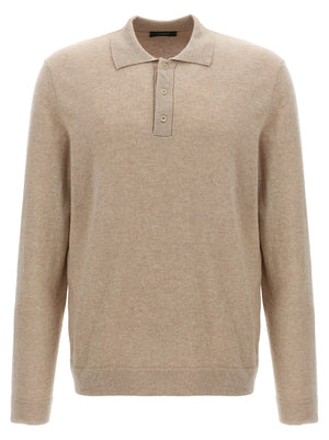 ZANONE Beige Virgin Wool Polo Shirt