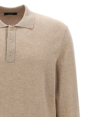 ZANONE Beige Virgin Wool Polo Shirt