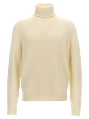 MA'RY'YA Weiße Wollstrickjacke