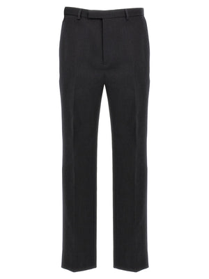 Gucci Graue Wollstoffhose