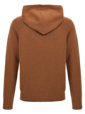 MA'RY'YA Brauner Wollcardigan