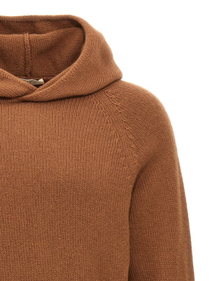 MA'RY'YA Brauner Wollcardigan