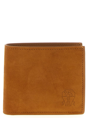 Brunello Cucinelli Braune Kalbsleder-Geldbörse