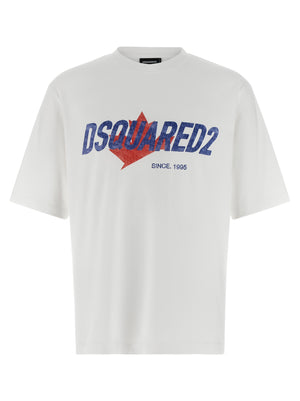 Dsquared² Weißes Baumwoll-T-Shirt