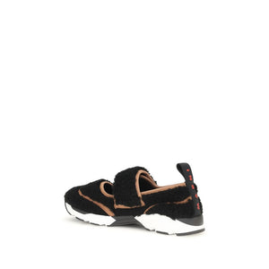 Marni Schwarze Polyamid-Sneaker für Sport