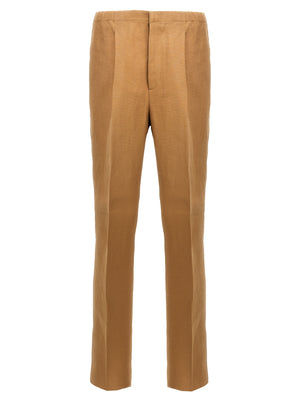 Fendi Beige Paper Casual Pants