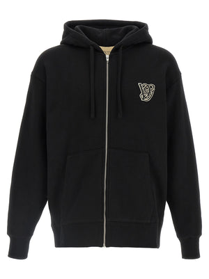 Valentino Garavani Schwarzer Baumwoll-Sweatshirt