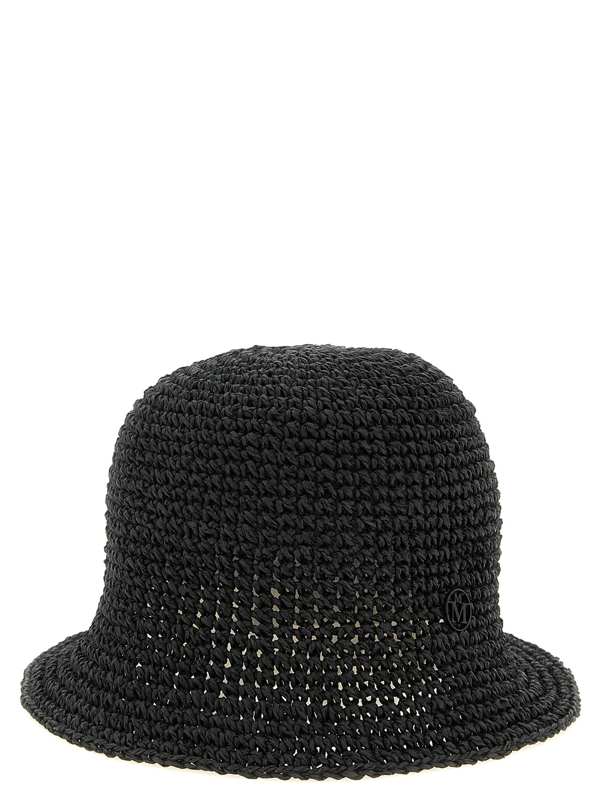 Maison Michel Schwarzer Papier-Bucket-Hat