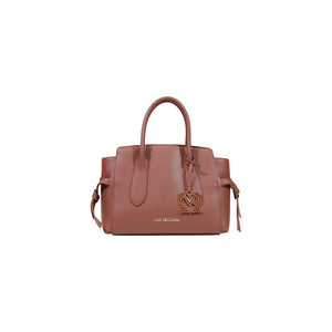 Love Moschino Braune Handtasche aus Polyethylen