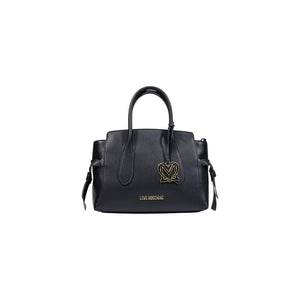 Love Moschino Schwarze Handtasche aus Polyethylen