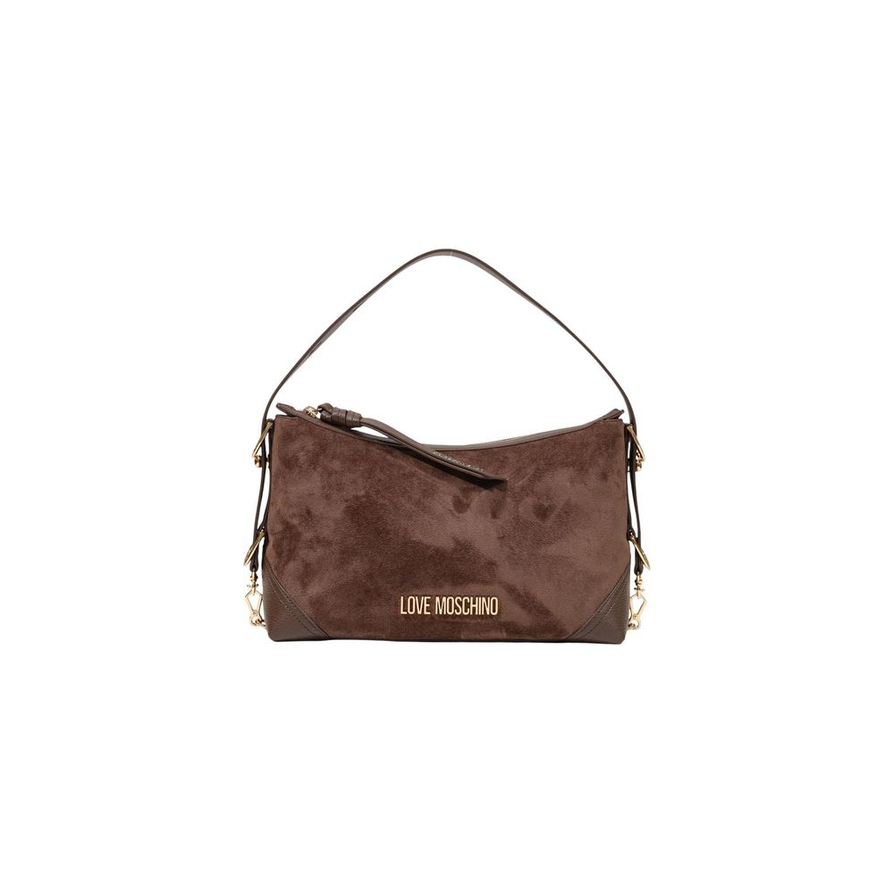 Love Moschino Braune Handtasche aus Polyester