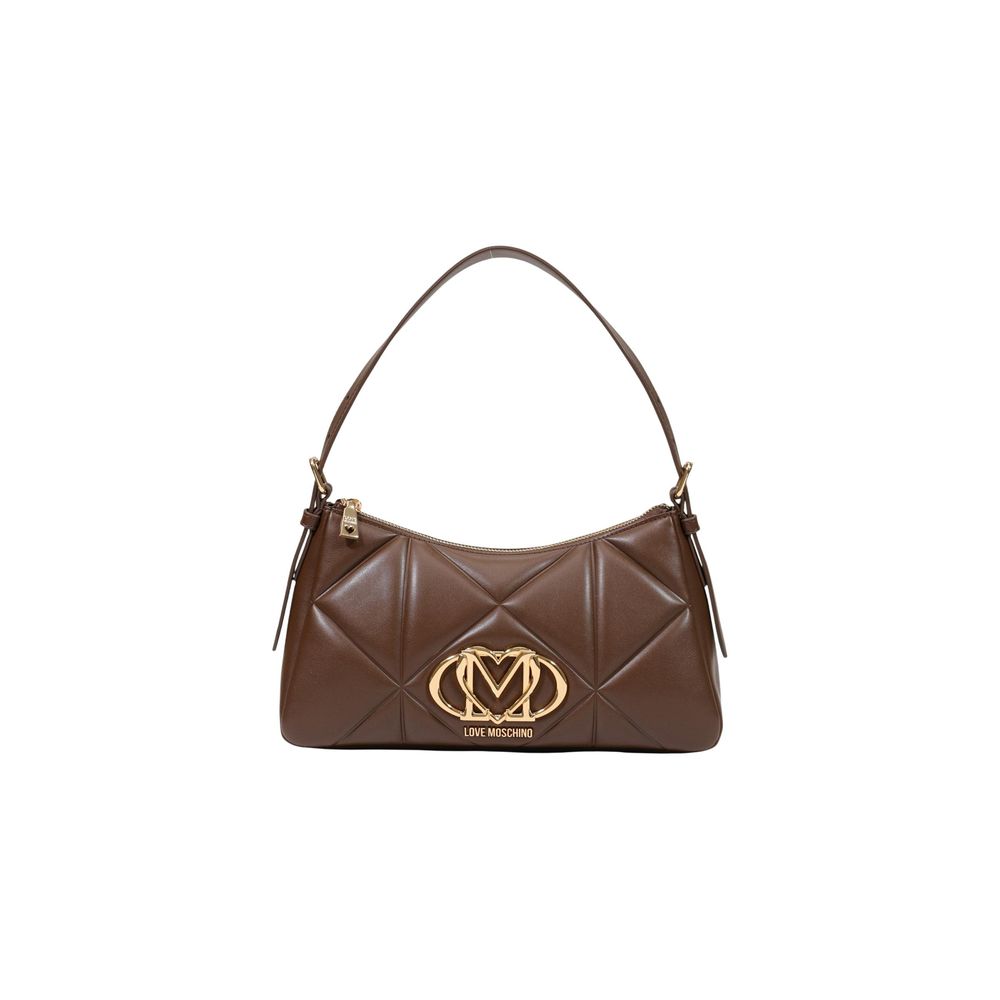 Love Moschino Braune Handtasche aus Polyethylen