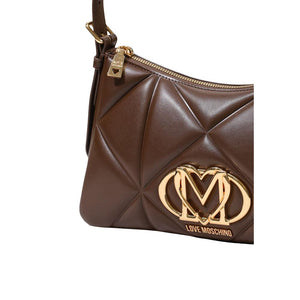 Love Moschino Braune Handtasche aus Polyethylen