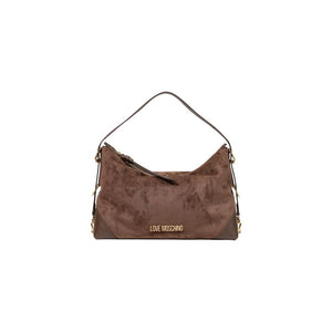 Love Moschino Braune Handtasche aus Polyester