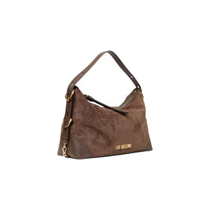 Love Moschino Braune Handtasche aus Polyester