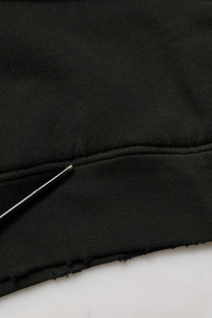 Dolce & Gabbana Herren-Sweatshirt aus schwarzer Baumwolle mit Rundhalsausschnitt